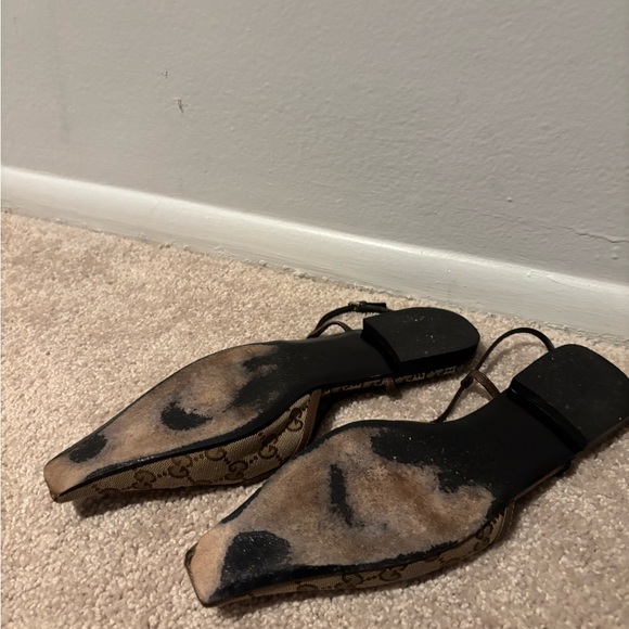 Gucci GG Monogram Slingback Flats - Picture 9 of 13